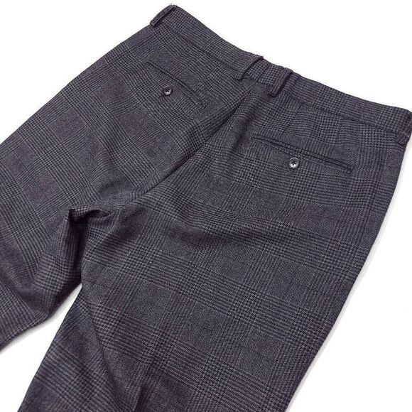 J Crew Thompson Dress Pants Mens 33x29 Wool Blend Glenn Plaid Gray EUC - Picture 9 of 9